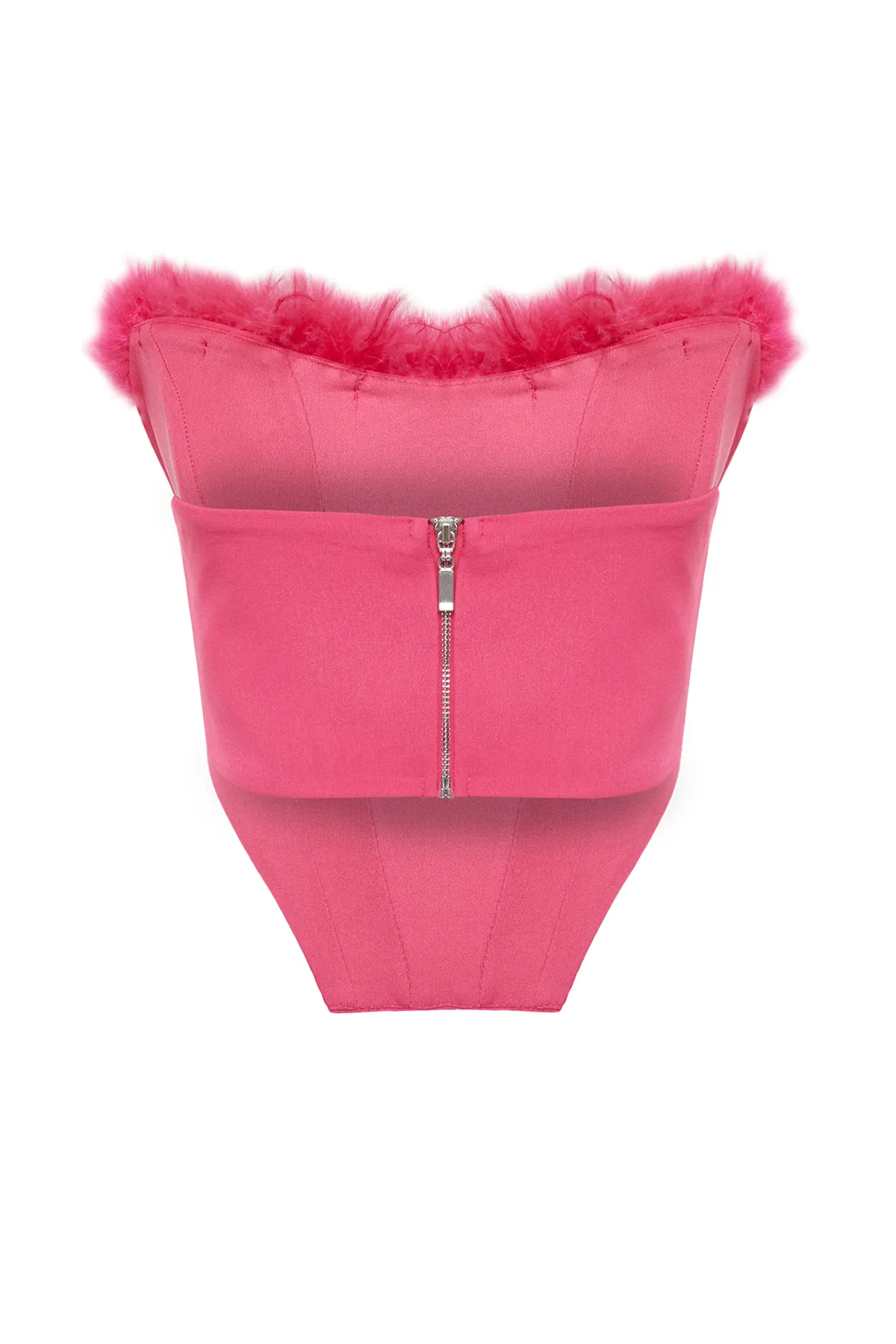 Trendyol Collection  Fuchsiafarbenes, gefüttertes, gewebtes Otrish-Bustier TPRSS22BS00018