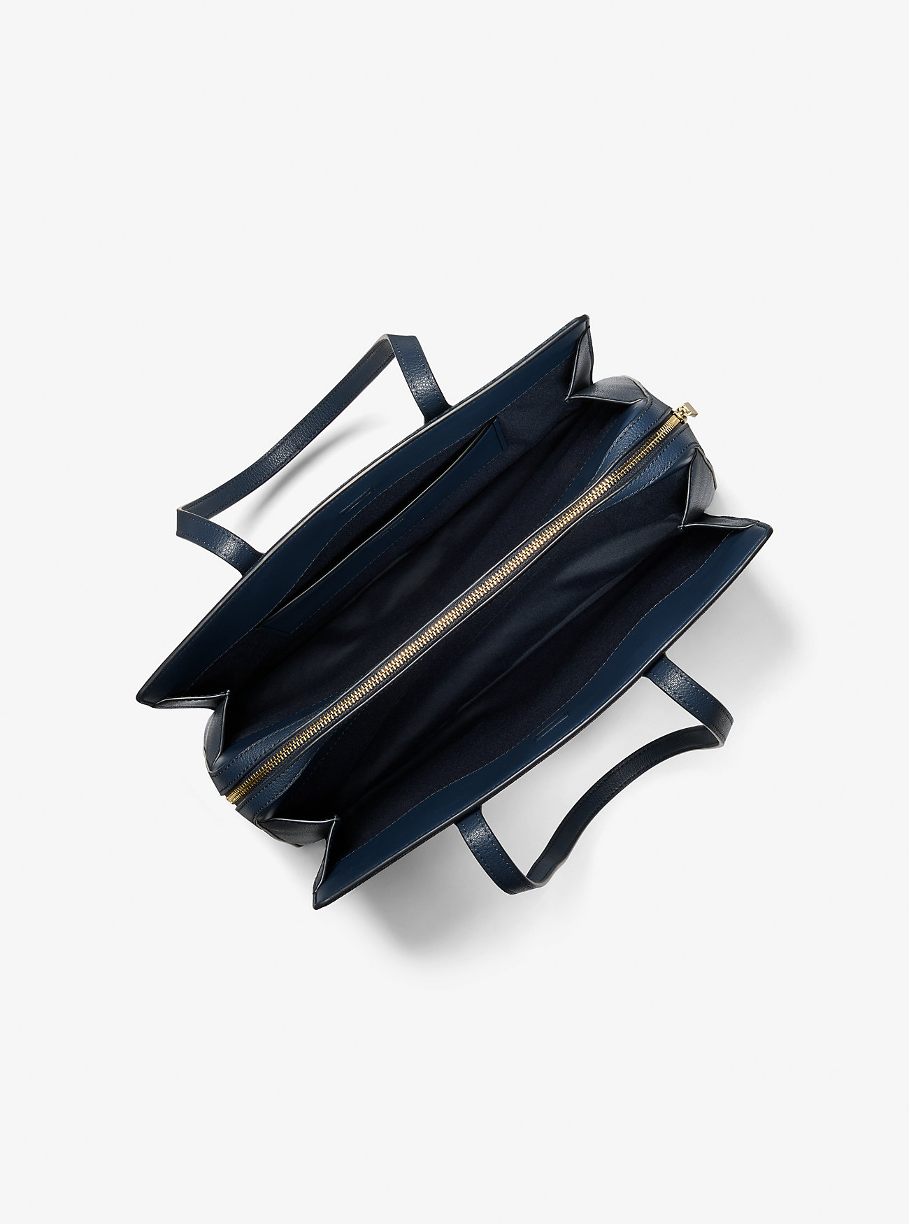 Laila Medium Signature Logo Tote Bag - ADMRL/PLBLÅ