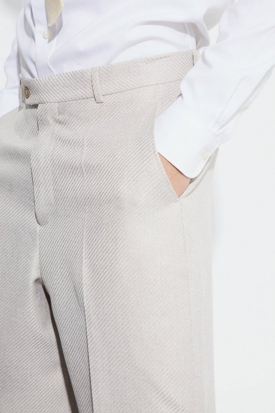 Lockere strukturierte Bouclee-Hose