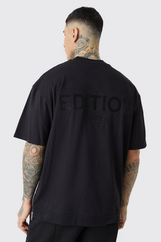 Tall Oversize T-Shirt mit Reißverschluss
