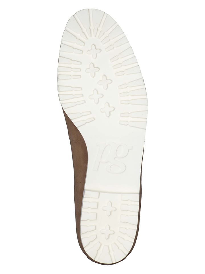 Paul Green Leder-Slipper  in Hellbraun günstig kaufen