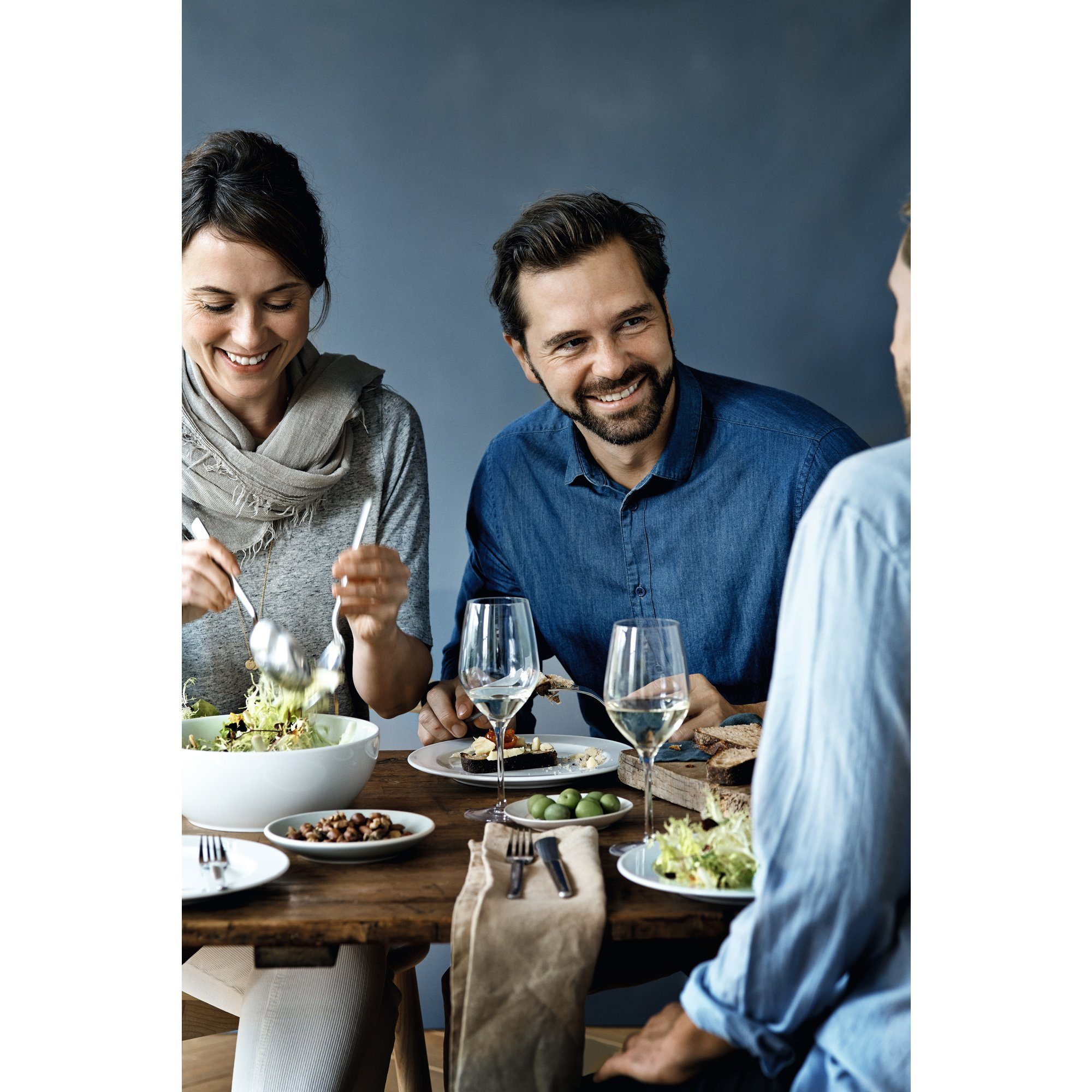 WMF Weinglas easy Plus, Kristallglas, Set 6-teilig, 450ml, spülmaschinenfest, transparent