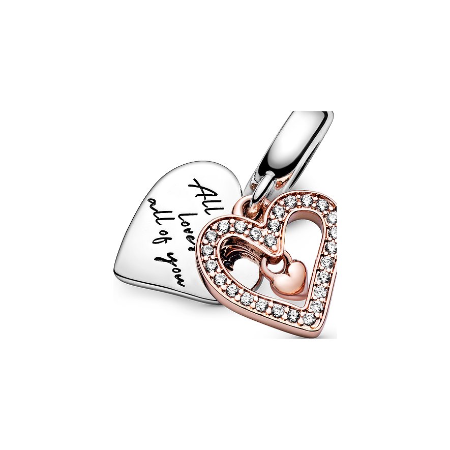 Pandora Charm Moments Funkelndes Freihand-Herz