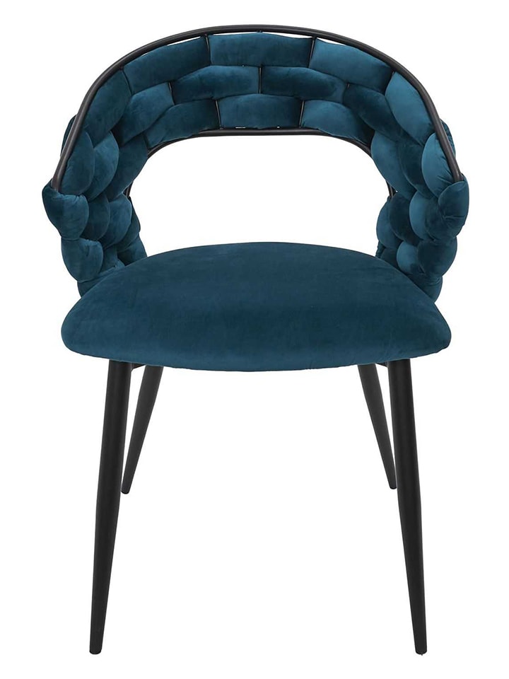 Rétro Chic Esszimmerstuhl ''Sawyer'' in Petrol - (B)63 x (H)83 x (T)54 cm günstig kaufen onesize