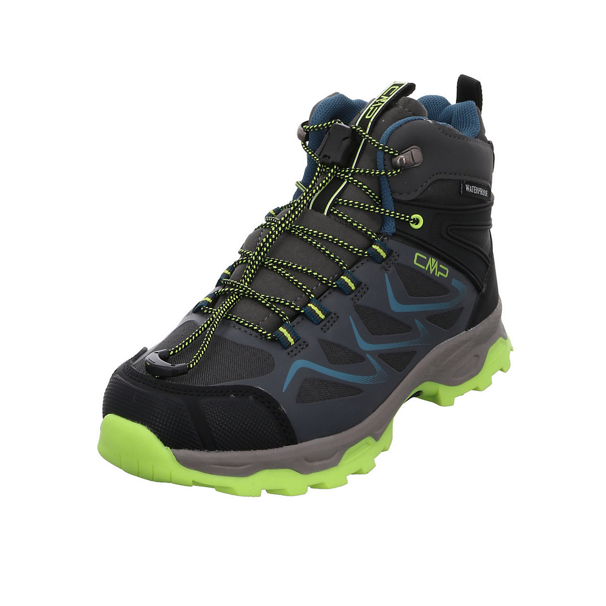 Jungen Schnürhalbschuhe Byne Mid Outdoorschuh Kinderschuhe Synthetikkombination uni Outdoorschuhe