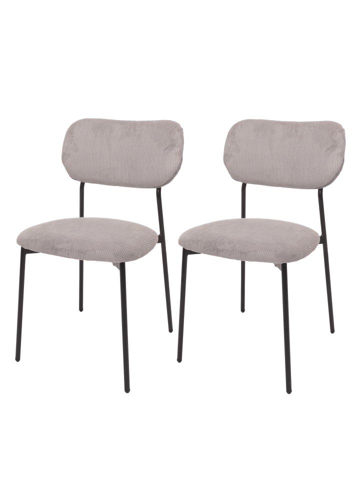 MCW 2er-Set Esszimmerstuhl O26, Hellgrau günstig kaufen onesize