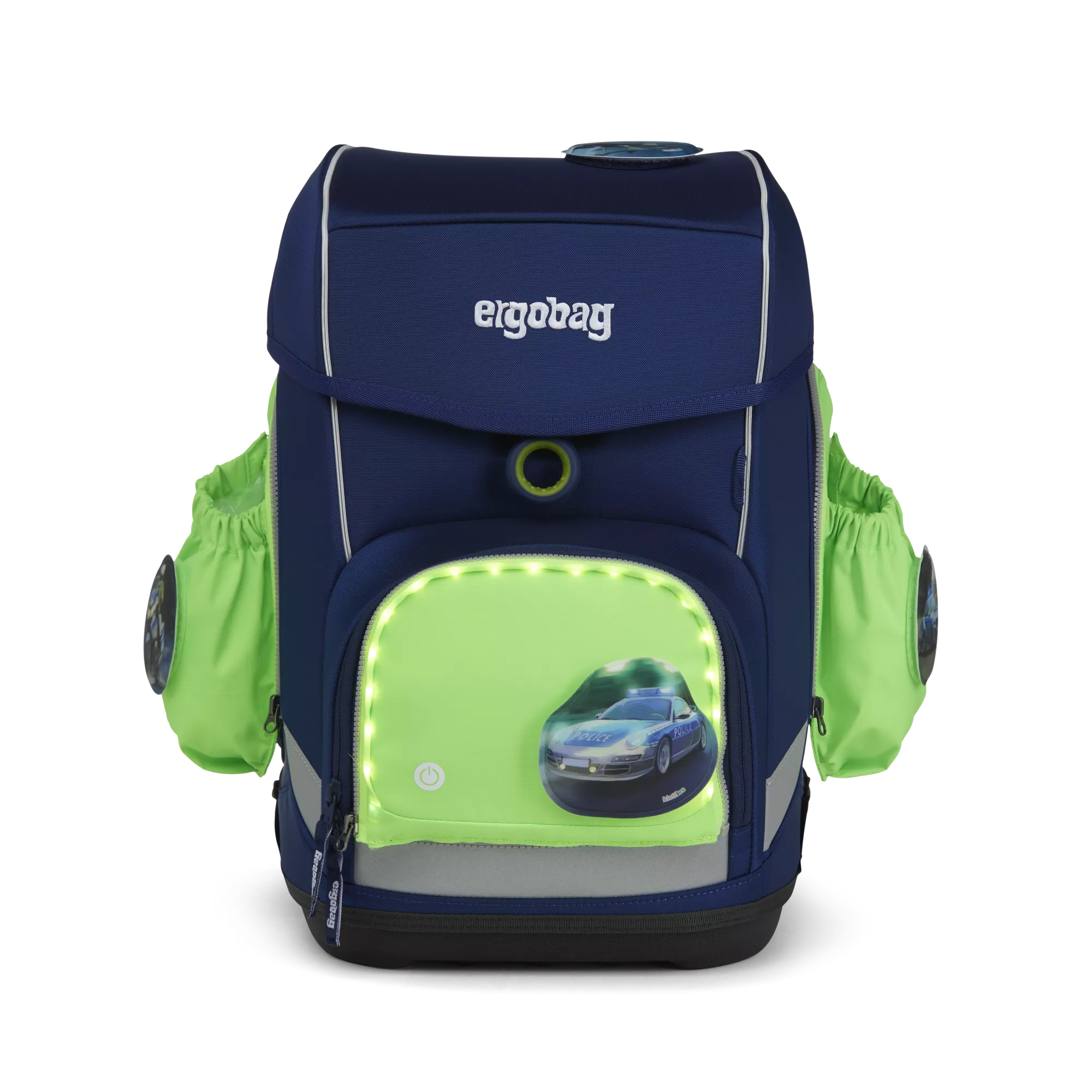 ergobag Fluo LED Seitentaschen-Set Grün