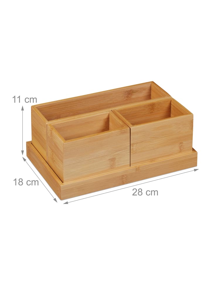 relaxdays Schreibtisch Organizer Set günstig kaufen onesize