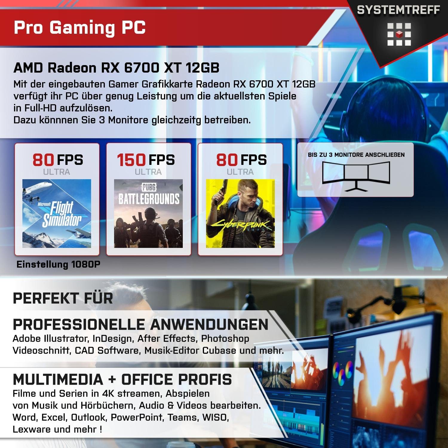 SYSTEMTREFF Gaming-PC-Komplettsystem (27