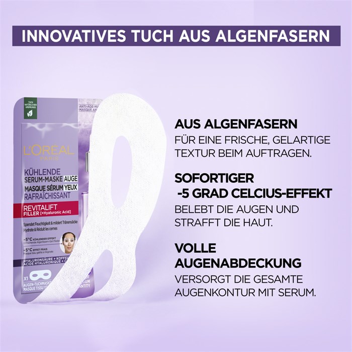 Filler kühlende Augen Serum-Maske