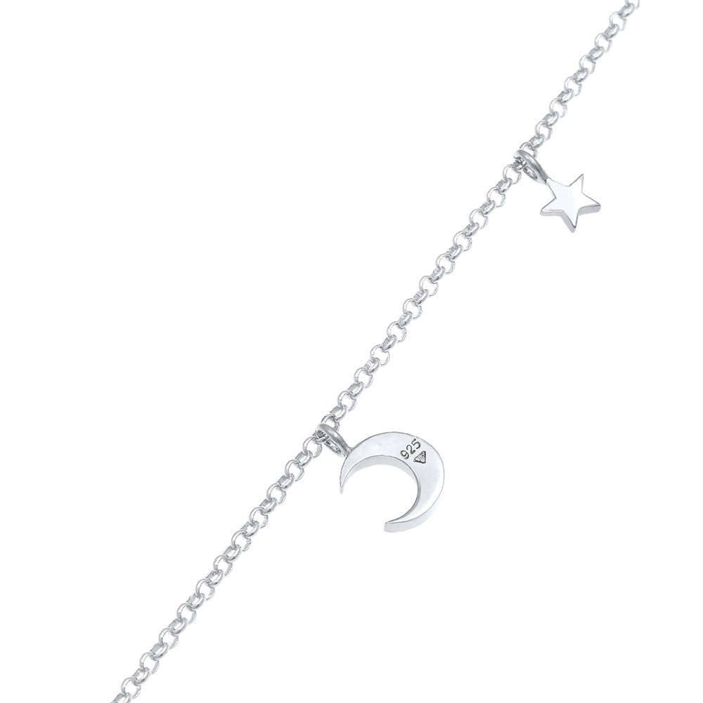 Elli Elli Bracelet Croissant d'Astro Dames Étoiles en argent sterling 925 Bracelet