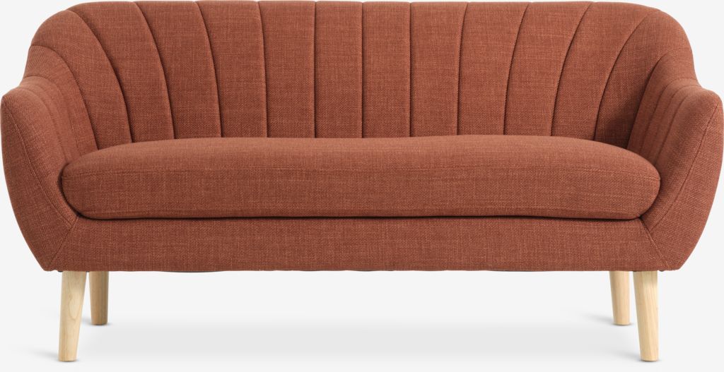 Sofa EGEDAL EGEDAL 2,5-osobowa tkanina z terakoty/w kolorze dębu