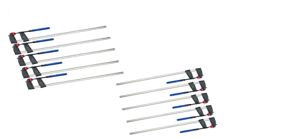 Vago-Tools 10x Schraubzwinge 200 x 50 mm Leimzwinge Klemmzwinge Einhandzwinge