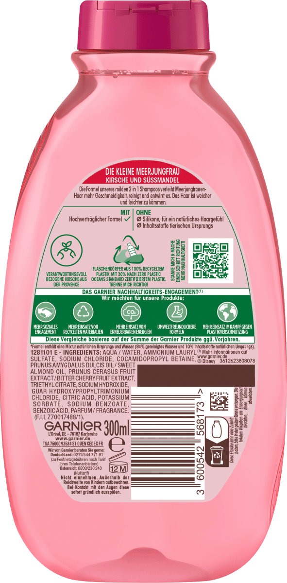 Kinder Shampoo & Spülung 2in1 Kirsche, 300 ml