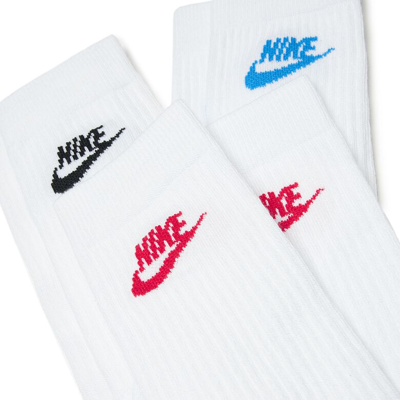 NIKE Sportswear Everyday Essential Crew Socks (3 Pack) multi-color