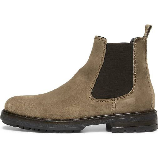 Marc O'Polo Chelsea-Boot aus edlem Velours-Rindleder