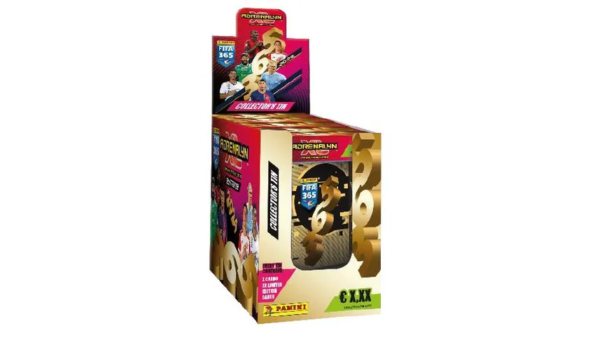 PANINI FIFA 365 AdrenalinXL Trading Cards Kollektion - Pocket Tin