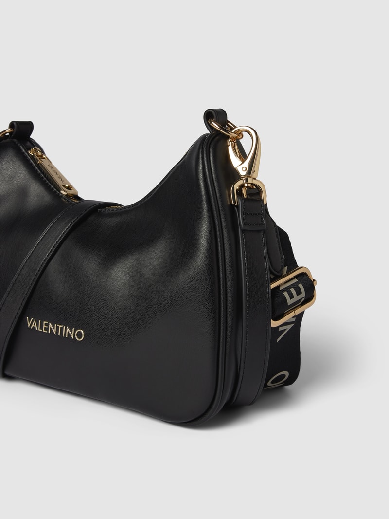 Handtasche mit Label-Applikation Modell 'CHAMONIX RE' in schwarz