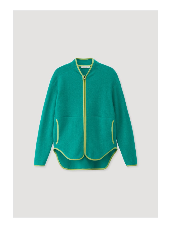 Hessnatur Fleece-Jacke in lagune günstig kaufen