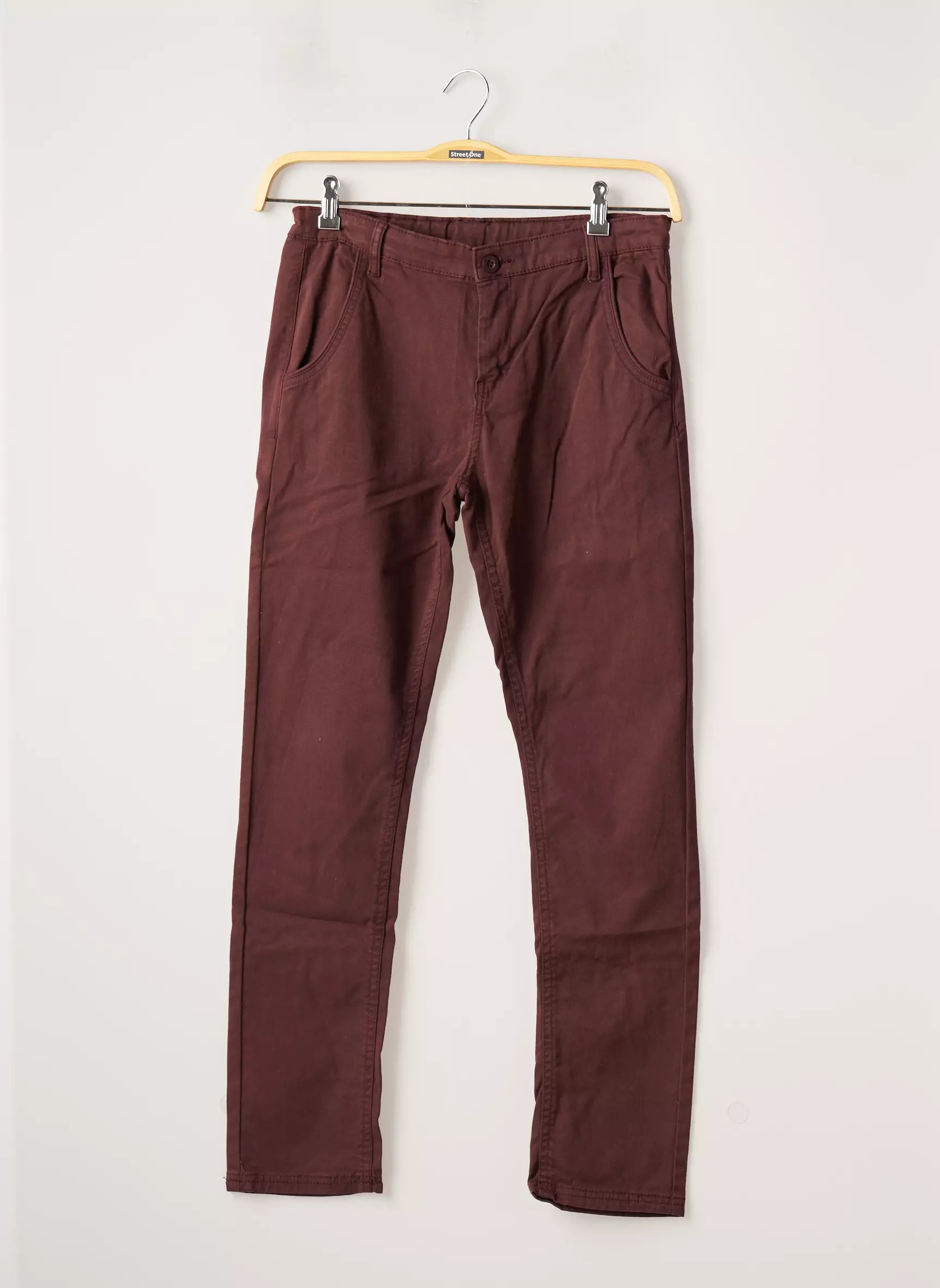 Losan Pantalons Chino Garcon couleur rouge
