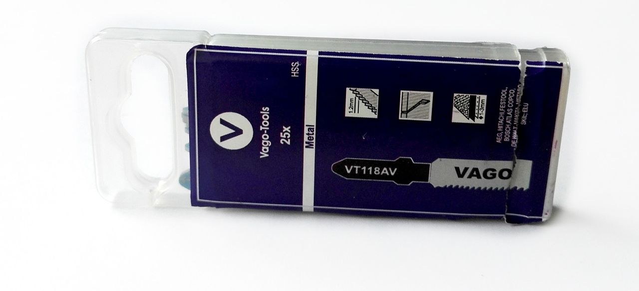 Vago-Tools Stichsägeblatt Metall T118B T-Schaft 100x