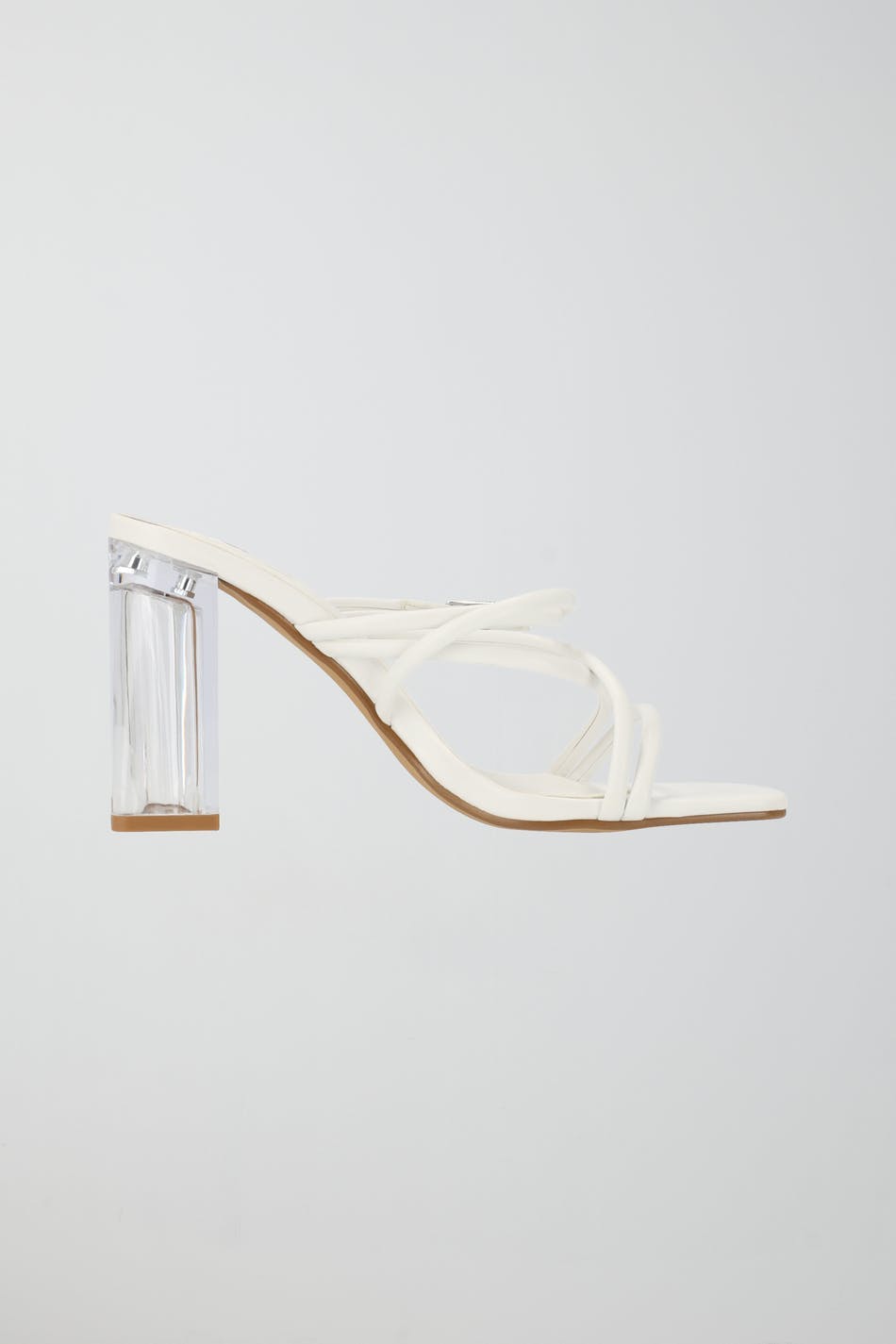 Strappy high heel sandals