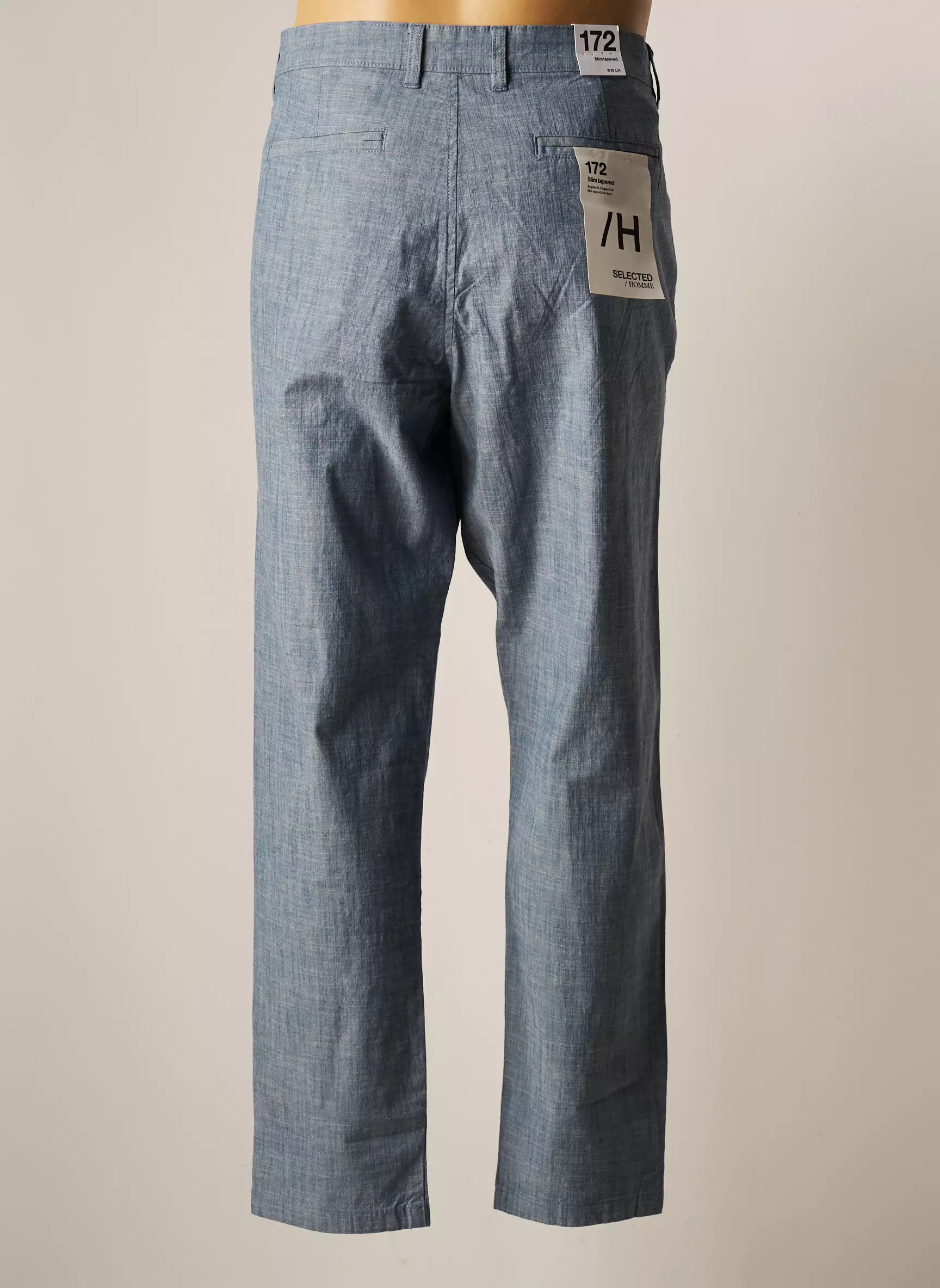 Selected Pantalons Chino Homme couleur bleu