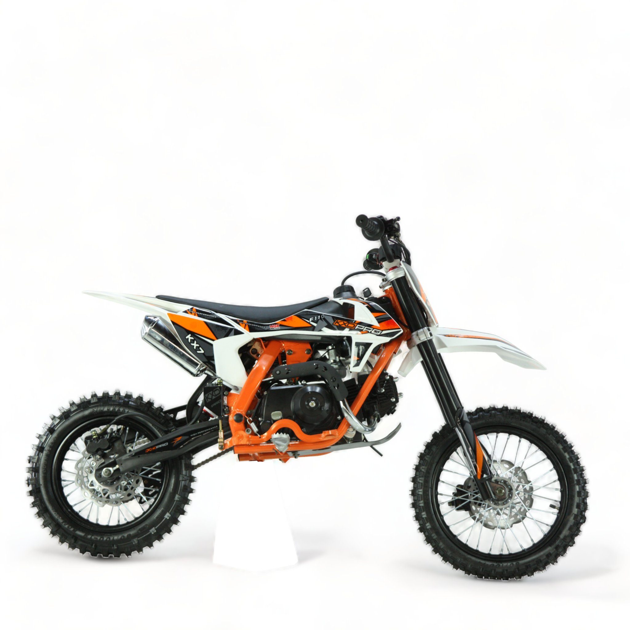 KXD Dirt-Bike KX7 707C Automatik 110CC 14-12 Orange