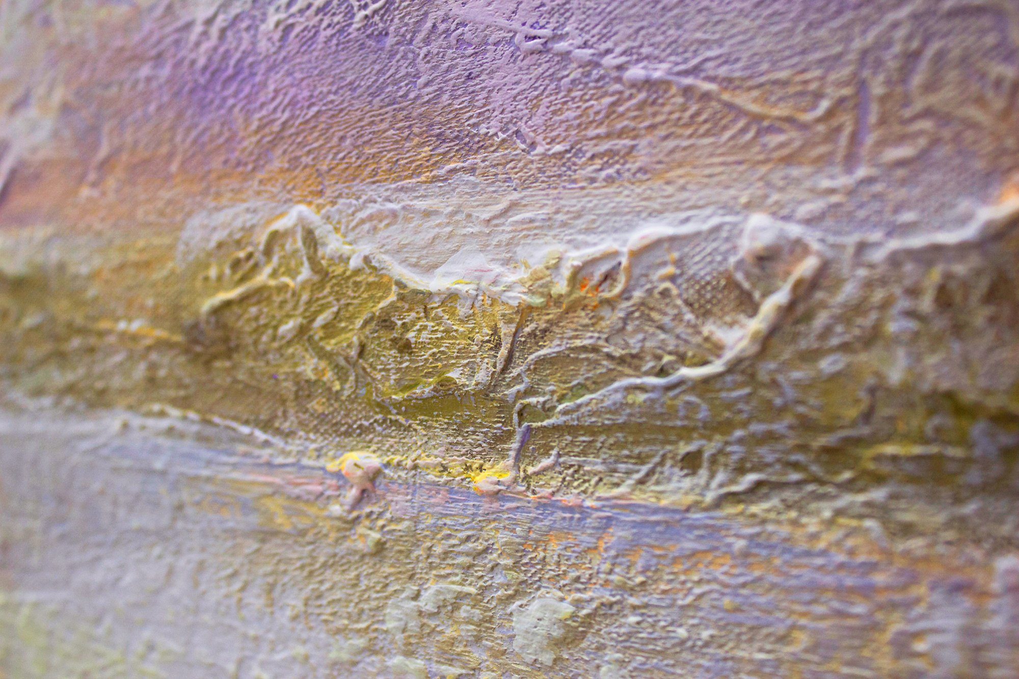 YS-Art Gemälde Meer Dämmerung, Landschaft, Leinwand Bild Handgemalt Sonnenuntergang am Meer Strand