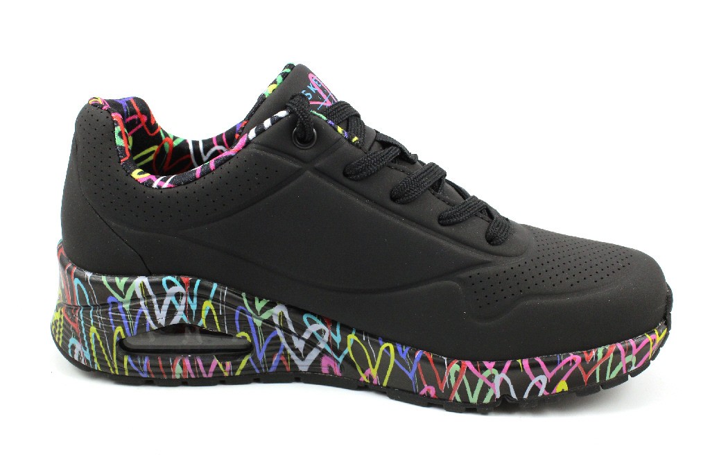 SKECHERS Freizeit Schnürer schwarz