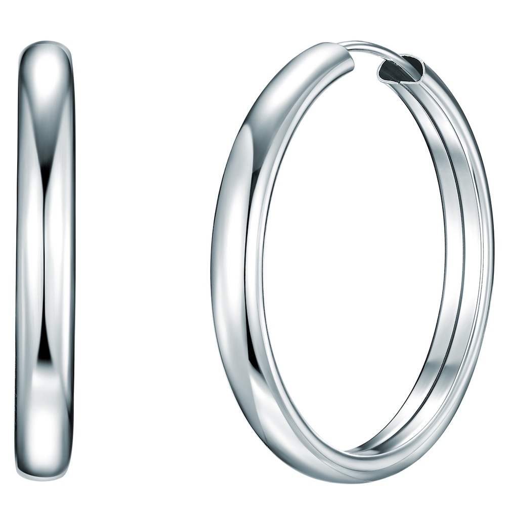 Rafaela Donata Créoles en argent Argent sterling en Argent Boucles d'oreilles