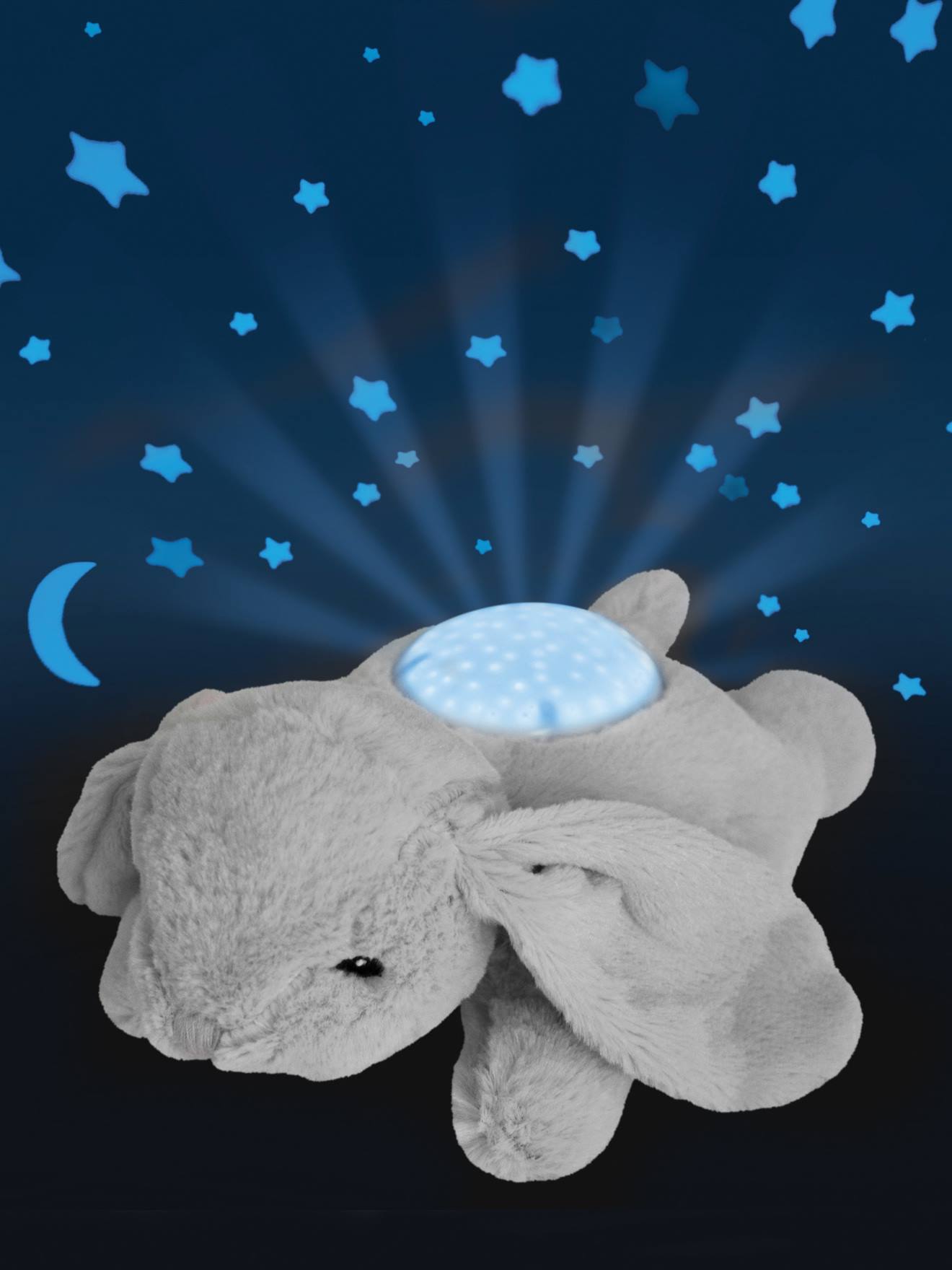 Veilleuse projecteur d’étoiles CLOUD B Mini Dreams Buddies patch puppy