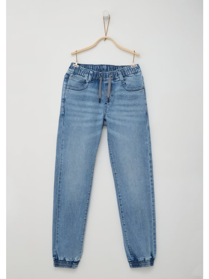 s.Oliver Jeans-Hose lang in Blau günstig kaufen