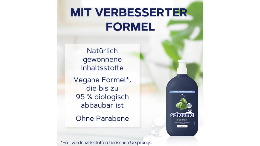 SCHAUMA Shampoo For Men 750ml 750 ml