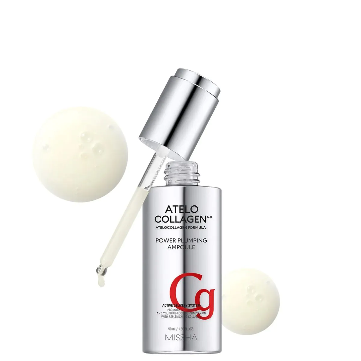 „Missha Atelocollagen 500 Power Pumpling“ veido ampulė