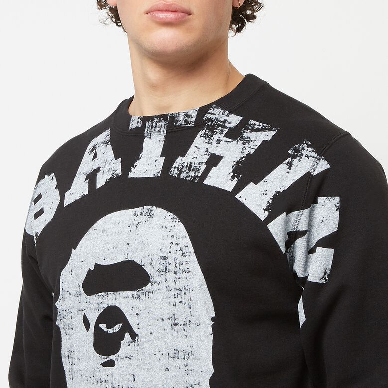 A Bathing Ape Big College Crewneck Black