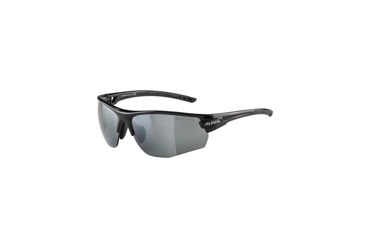 Alpina Tri-Scray 2.0 HR black matt / black-clear-orange mirror lens