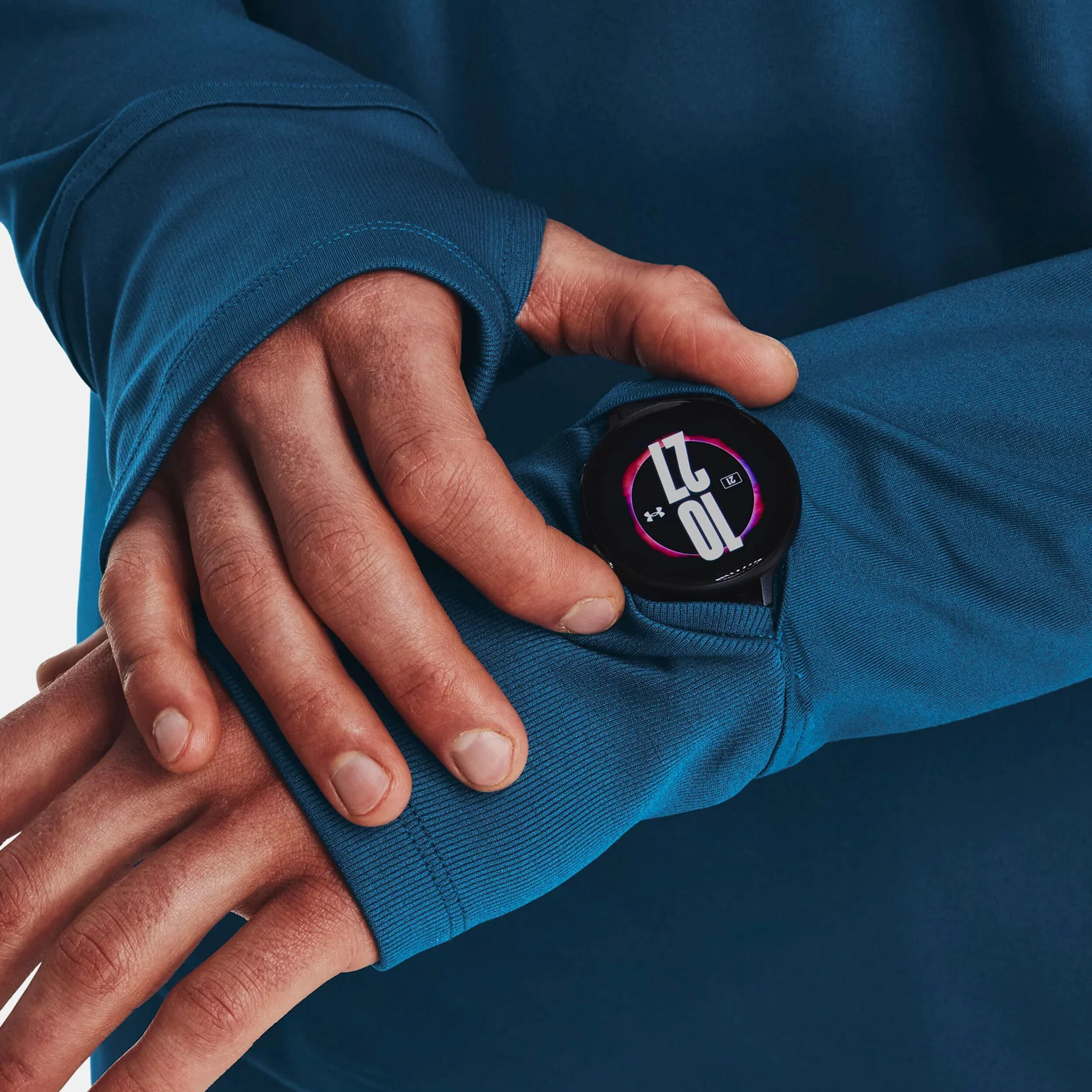 Qualifier Run 1/4 Zip Lauftop Herren - Blau