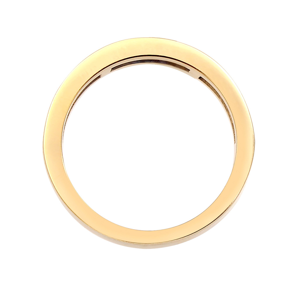 Elli PREMIUM Elli PREMIUM Bague Synthetischer Saphir Rechteck 925 Silber vergoldet Bague