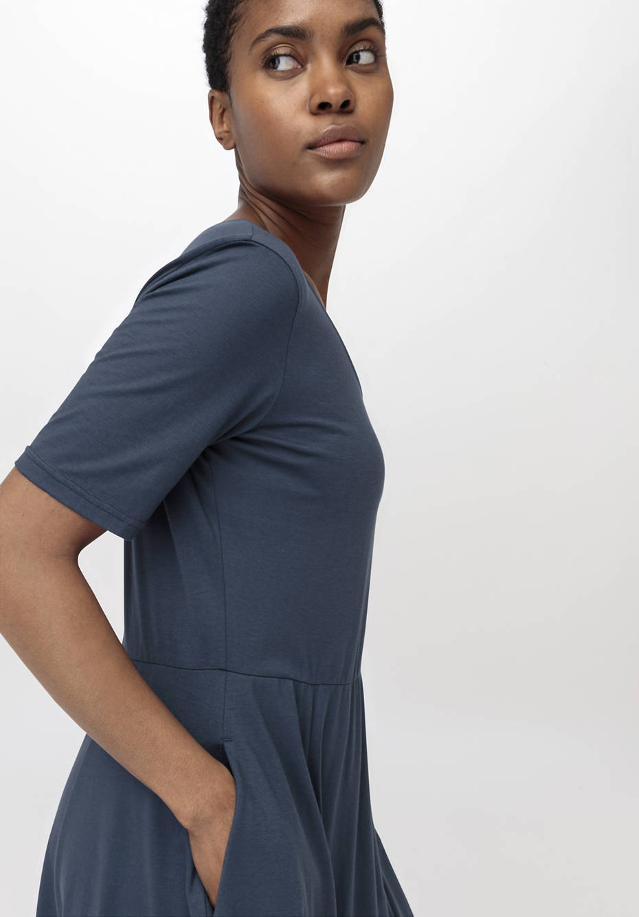 Midi-Kleid aus reiner Bio-Baumwolle