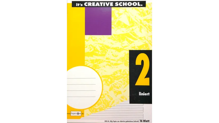 PAPERZONE Heft A4 Lineatur 2 16 Blatt