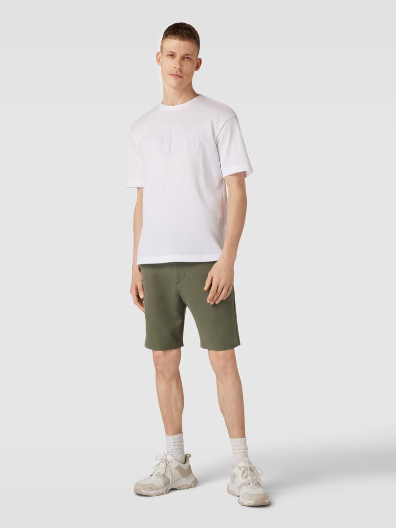 T-Shirt mit Rundhalsausschnitt in weiß