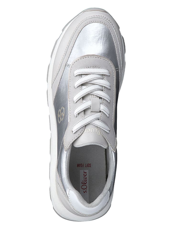 s.Oliver Sneakers in Silber günstig kaufen