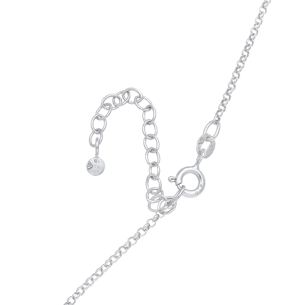 Elli Elli Collier Pièce de monnaie Geo Circle Basic en argent sterling 925 collier