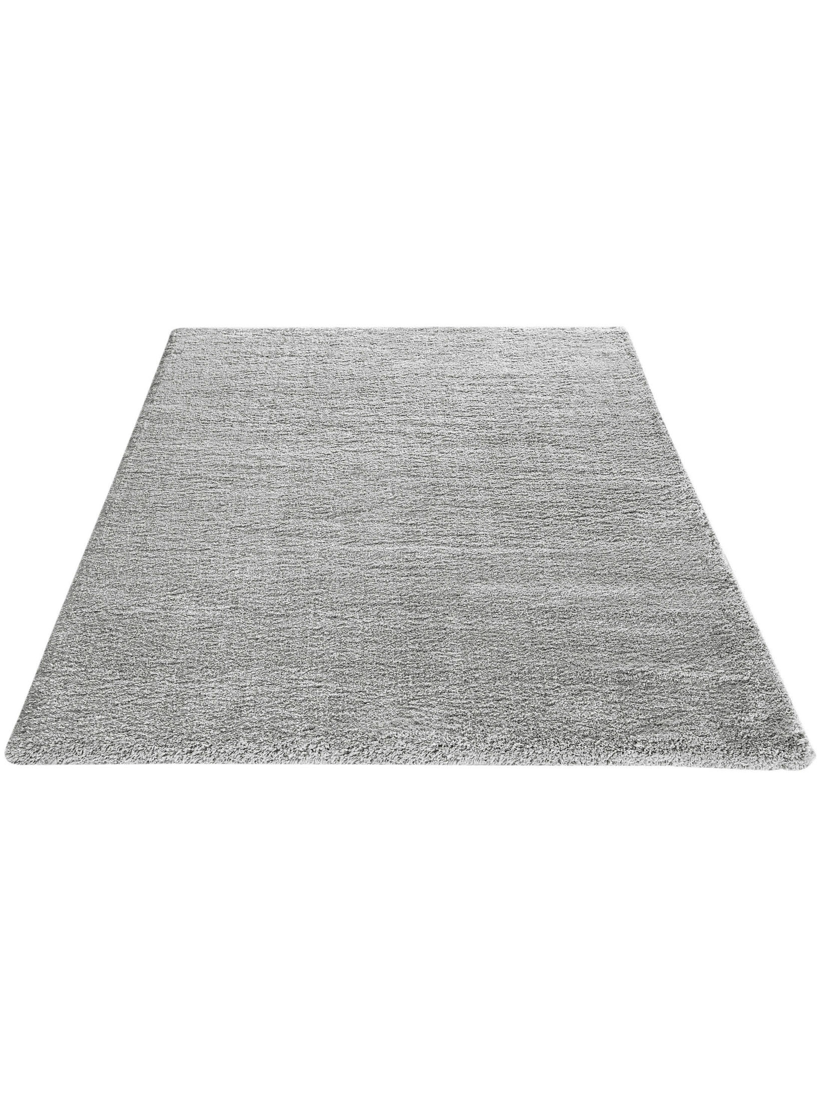 Lounge Hochflor-Teppich, Hellgrau