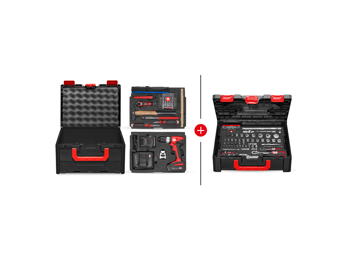 STRAUSSbox Werkzeug-Set 215 midi Allround Profi II