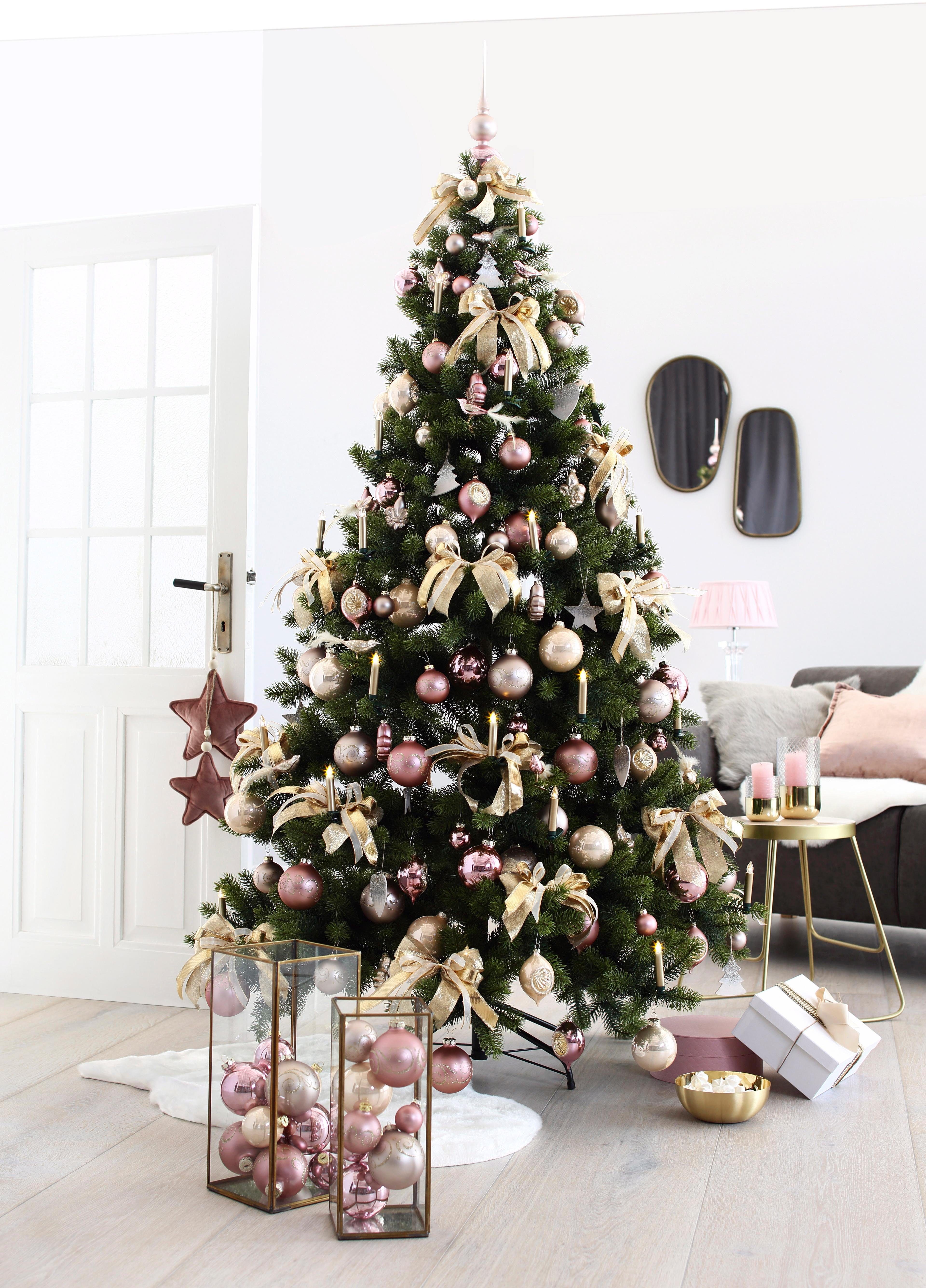Thüringer Glasdesign Christbaumschmuck Deluxe, Weihnachtsdeko, Christbaumschmuck (4-tlg)