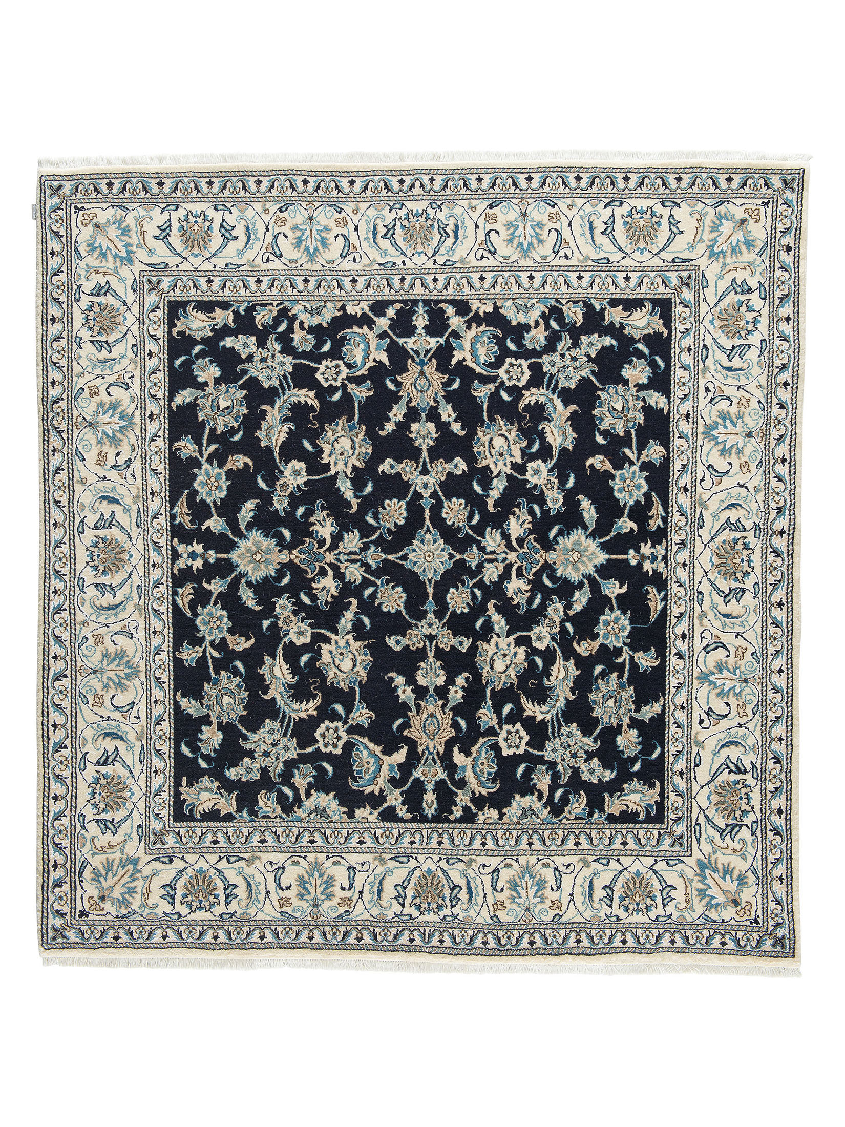 Kaschmar Nain 12 Lah ca. 190 x 200 cm, Unikat / Einzelstück