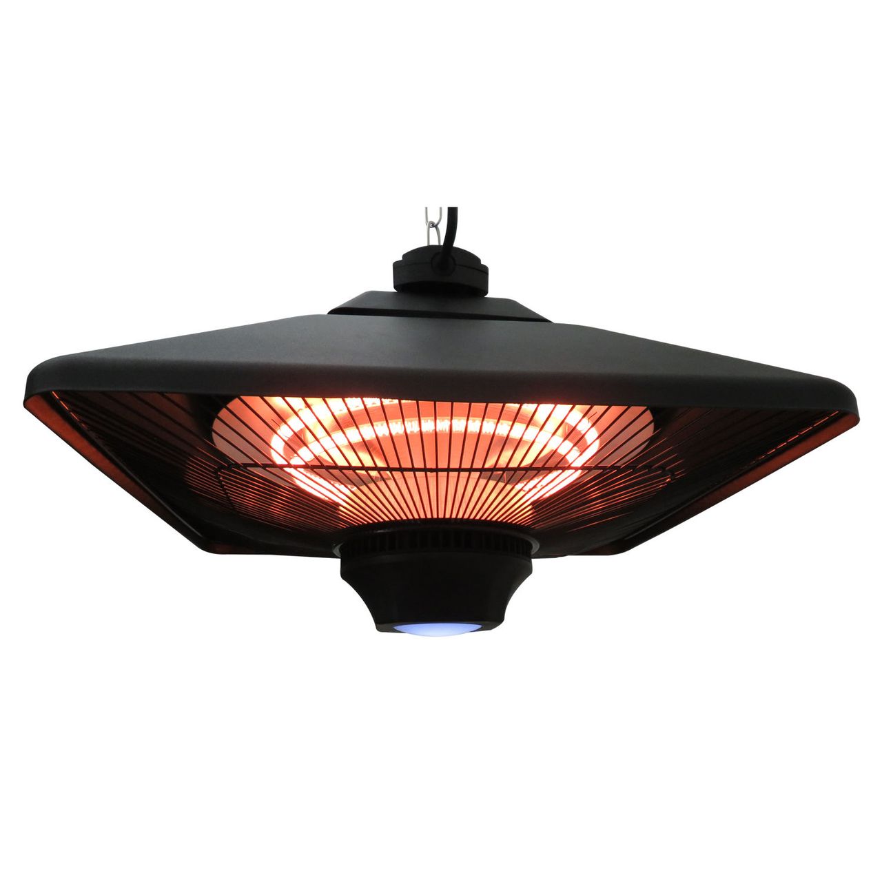 Outsunny Terrassenstrahler mit Fernbedienung LED Beleuchtung, 2000W, 43x43x25cm