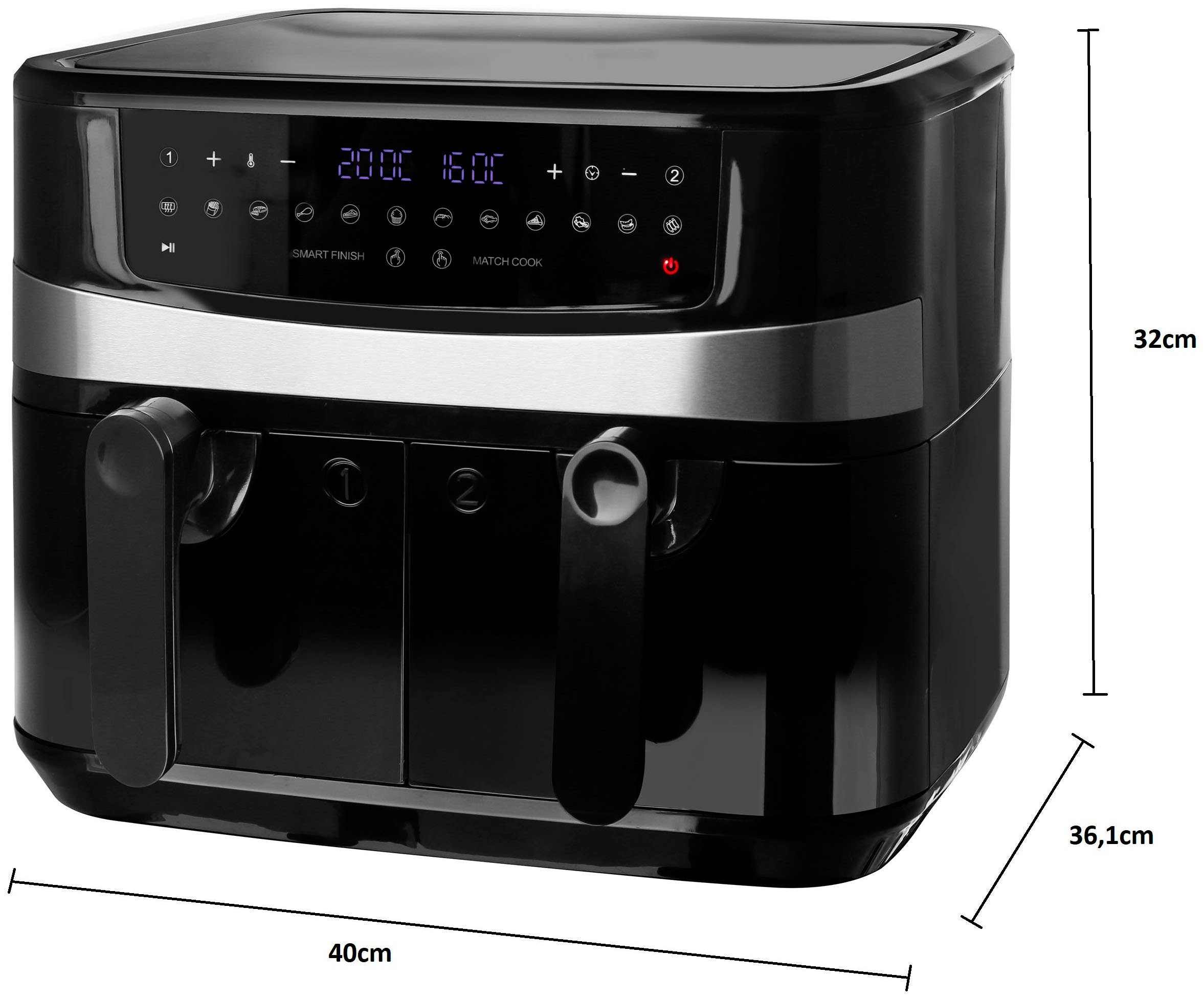 Emerio Heißluftfritteuse AF-126672.4, 2400 W
